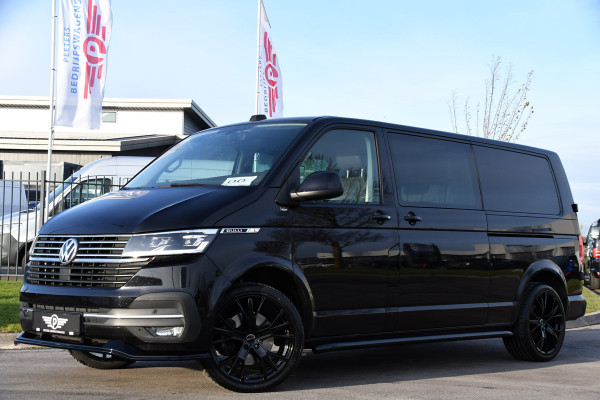 Volkswagen Transporter 2.0 TDI L2H1 30 DC Bulli Black Edition Virtual, Adaptie cruise, Camera, Carplay, 199pk, Sensoren, Automaat, Leder, Trekhaak, LED, 2 x Schuifdeur, Uniek!