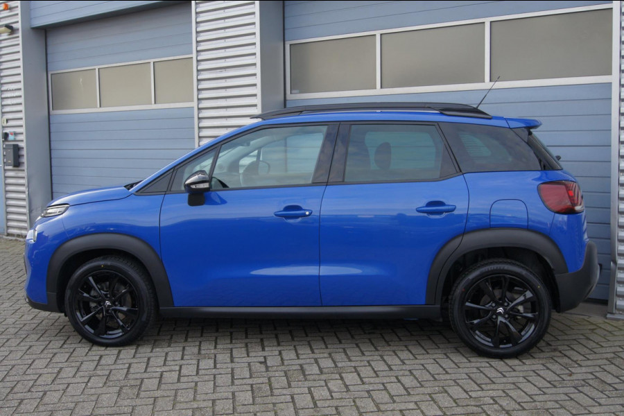 Citroën C3 Aircross 1.2 PureTech 130 Automaat • 2024 • Facelift • Voltaic Blue • Navi • All-Season • 17" Zwart LM