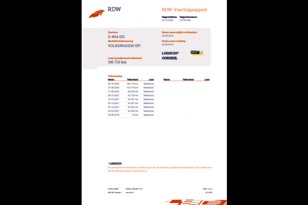 Volkswagen up! 1.0 BMT move up! / Airco / 2e Eigenaar / 5-Deurs / Elek. Ramen / 106dkm NAP / NL-Auto