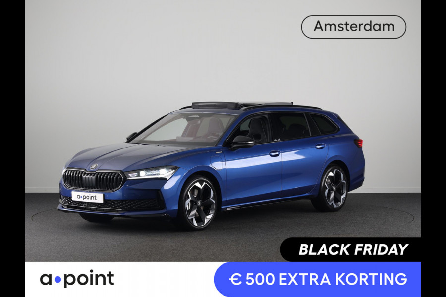 Škoda Superb Combi 1.5 TSI PHEV 204pk Sportline Business | 19 inch | Panoramadak | Canton | Trekhaak | Winterpakket | Adaptive Cruise | Blind Spot