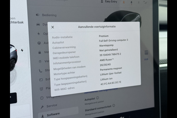 Tesla Model Y Trekhaak Camera's Pano-Dak LFP-Accu SOH 96% W-pomp Lmv 20" Ambient Interieur Verlichting Adap.Cruise Navi Ecc RWD Autopilot Stoel+Stuur+Achterbank Verwarming Elek.Achterklep Dodehoek detector Draadloze telefoonlader Origineel Nederlandse Auto 1.600KG Trekgewicht