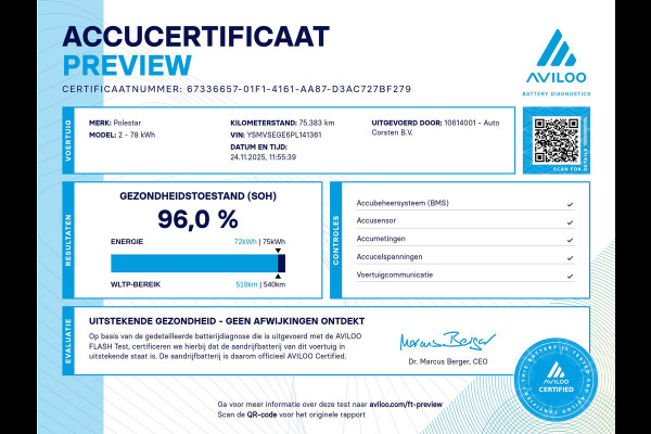Polestar 2 Long Range 78kWh Soh 96% Carplay Android Auto Cruise Control Keyless Navi Ecc 360°Camera 19"LM Led-Pixel PDC Elektr.Klep Google  Blindspot Monitoring Stoelverwarming Regen-Lichtsensor Virtual-Cockpit Hill-Assist Lane Assist Origineel Nederlandse Auto Tot 150kw snel laden 1.500KG Trekvermogen €54.400 nieuwprijs