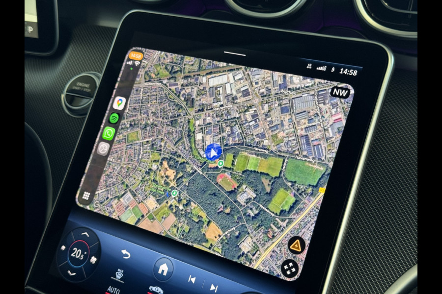 Mercedes-Benz C-Klasse 300e 313PK PHEV 12/2024 AVANTGARDE TREKHAAK HALF LEER CAMERA ELEK/STOEL/VERWARMD 12/2024 PHEV PLUG IN HYBRIDE phev