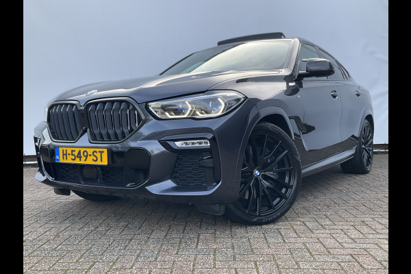 BMW X6 xDrive40i M-Sport Skylounge 360° Laser AirSusp. Pano HK Trekhaak Carbon BOMVOL!
