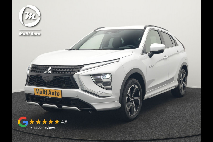 Mitsubishi Eclipse Cross 2.4 Intense+ Plug In Hybrid 188pk Dealer O.H. PHEV | Adaptive Cruise | 360 Camera | Lederen Sportstoelen & Stuur Verwarmd | Apple Carplay | Navigatie Via TomTom | Blis | Keyless | DAB |