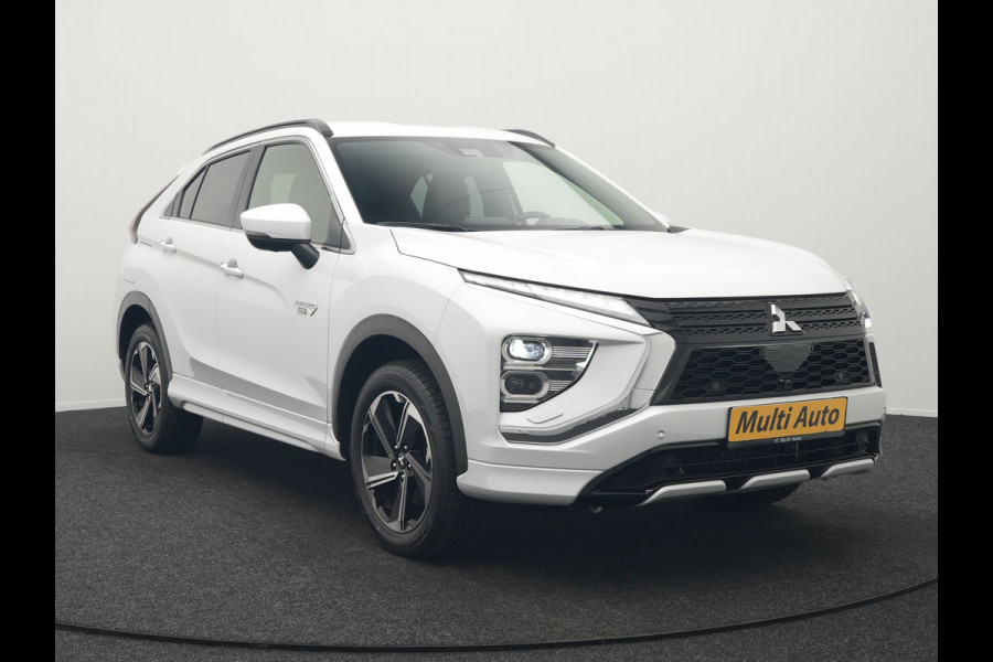 Mitsubishi Eclipse Cross 2.4 Intense+ Plug In Hybrid 188pk Dealer O.H. PHEV | Adaptive Cruise | 360 Camera | Lederen Sportstoelen & Stuur Verwarmd | Apple Carplay | Navigatie Via TomTom | Blis | Keyless | DAB |