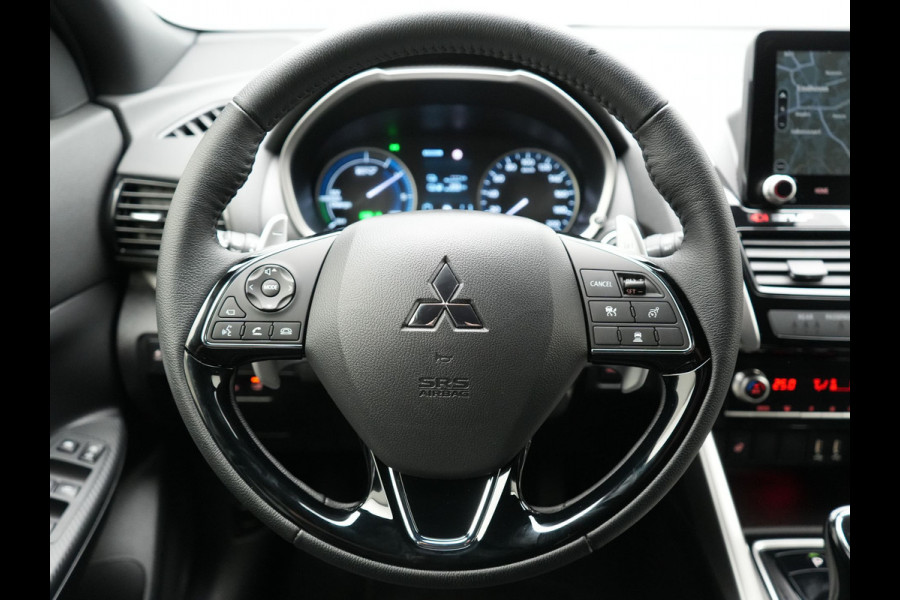 Mitsubishi Eclipse Cross 2.4 Intense+ Plug In Hybrid 188pk Dealer O.H. PHEV | Adaptive Cruise | 360 Camera | Lederen Sportstoelen & Stuur Verwarmd | Apple Carplay | Navigatie Via TomTom | Blis | Keyless | DAB |
