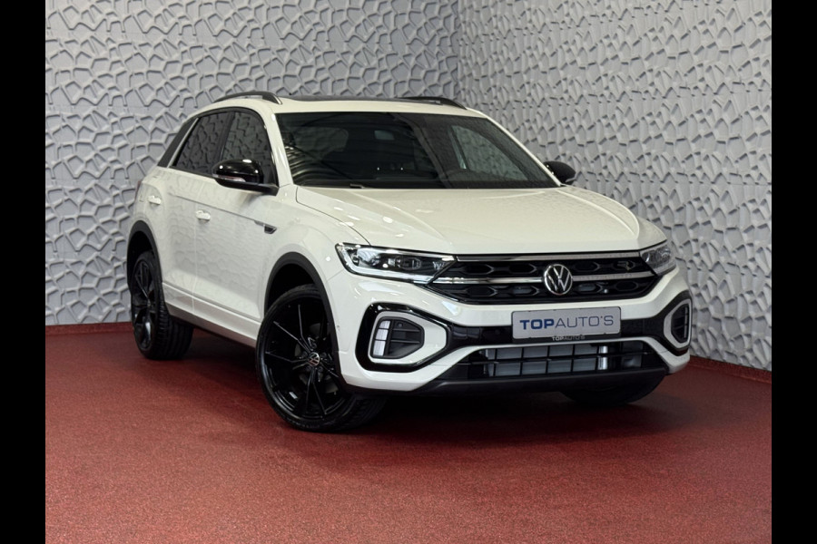 Volkswagen T-Roc 1.5 TSI 150PK R-LINE PANORAMA ✅ NIEUWE AUTO ✅ BLACKLINE EVO IQ LIGHT ALCANTARA ELEK.KLEP CARPLAY STOEL/STUUR VERW. 19"LMV VIR.CO 06/2025 SCHUIFDAK "Volkswagen rijden begint bij Topautos.nl – 75 topmodellen direct op voorraad!"