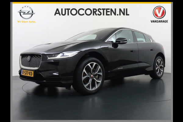 Jaguar I-PACE EV320 SE 90kWh 3Fase ! SOH 95,5% AWD Leer Pano-dak Meridian™ Hifi Memory Navi Ecc 3D-Surround Camera Cruise Control Business Pac Apple Carplay Android Auto Stoel+Stuur+Voorruitverwarming Led Origineel Nederlandse Auto Nieuwprijs €76.050,- Deze kan thuis wél met 11kw/uur laden