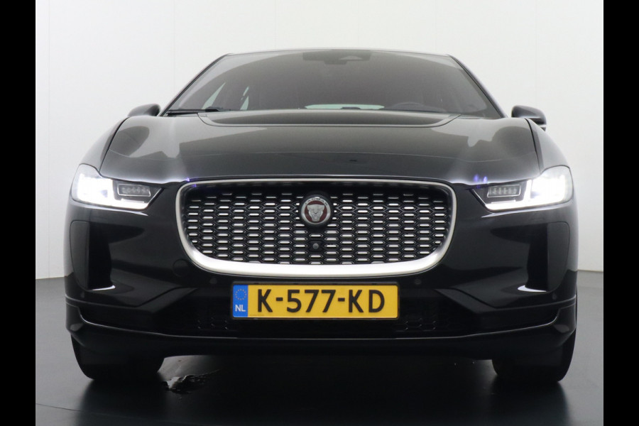 Jaguar I-PACE EV320 SE 90kWh 3Fase ! SOH 95,5% AWD Leer Pano-dak Meridian™ Hifi Memory Navi Ecc 3D-Surround Camera Cruise Control Business Pac Apple Carplay Android Auto Stoel+Stuur+Voorruitverwarming Led Origineel Nederlandse Auto Nieuwprijs €76.050,- Deze kan thuis wél met 11kw/uur laden