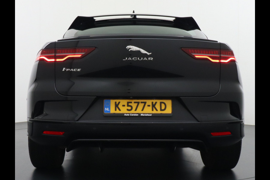 Jaguar I-PACE EV320 SE 90kWh 3Fase ! SOH 95,5% AWD Leer Pano-dak Meridian™ Hifi Memory Navi Ecc 3D-Surround Camera Cruise Control Business Pac Apple Carplay Android Auto Stoel+Stuur+Voorruitverwarming Led Origineel Nederlandse Auto Nieuwprijs €76.050,- Deze kan thuis wél met 11kw/uur laden