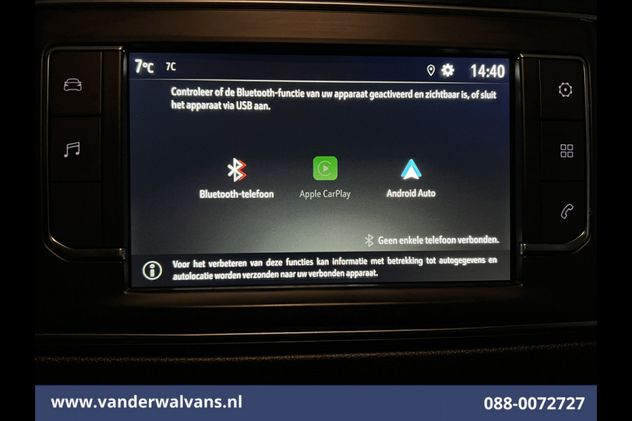 Opel Vivaro 2.0 CDTI 145pk L3H1 Euro6 Airco | Apple Carplay | Android Auto | Cruisecontrol Parkeersensoren, Bijrijdersbank, 2500kg trekvermogen