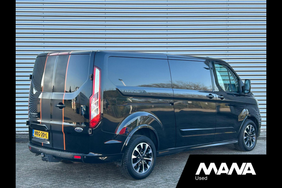 Ford Transit Custom 320 2.0TDCI 185PK L2H1 Sport Automaat LED Airco Cruise Trekhaak Stoelverwarming