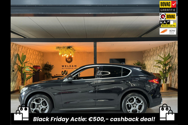 Alfa Romeo Stelvio 2.0 T AWD Super Garantie 280 PK Memory StuurVW StoelVW Elek Achterklep Leder PDC Led Cruise Clima Navi Rijklaar