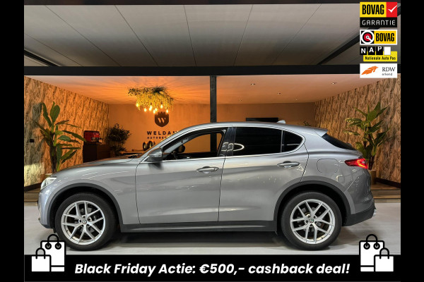 Alfa Romeo Stelvio 2.0 Turbo First Edition Garantie Memory StuurVW StoelVW Camera Elek Achterklep Leder Cruise Clima Navi Rijklaar