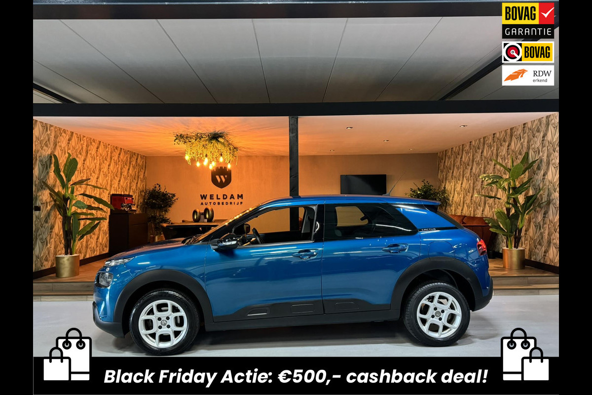 Citroën C4 Cactus 1.2 PureTech Feel Garantie Carplay Cruise Clima Navi Lane Led PDC Rijklaar