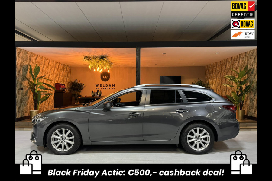 Mazda 6 2.0 SkyActiv-G 165 TS+ Garantie Trekhaak Carplay StoelVW Keyless Blindspot Cruise Clima Navi PDC Led Dab Rijklaar