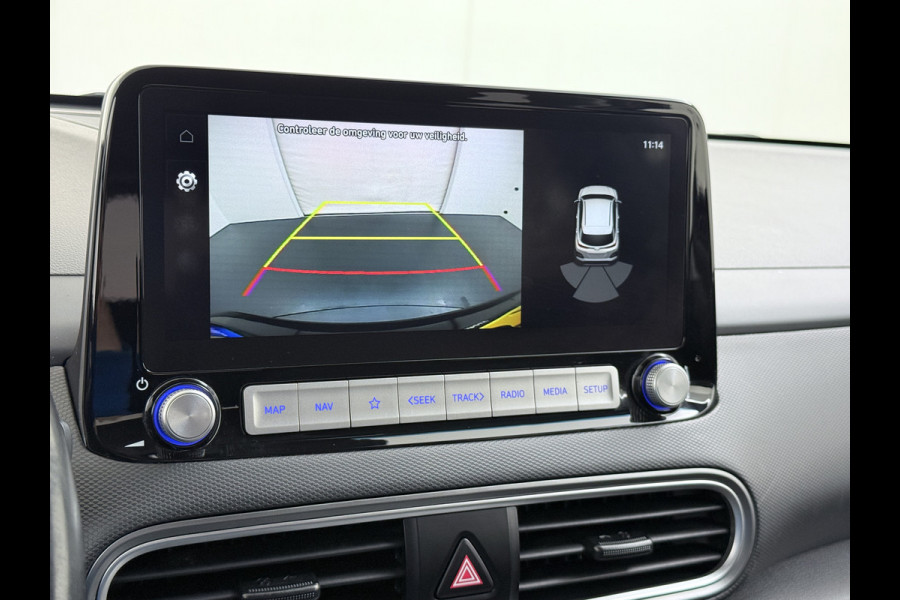 Hyundai Kona EV 64kWh SOH 100% Warmtepomp Head Up Display Adap.Cruise Navi Ecc Camera Apple Carplay Android Auto Pdc Fashion Lane Assist Dodehoekwaarschuwing Keyless Privacy Glas DAB FCA 1e Eigenaar Origineel Nederlandse Auto