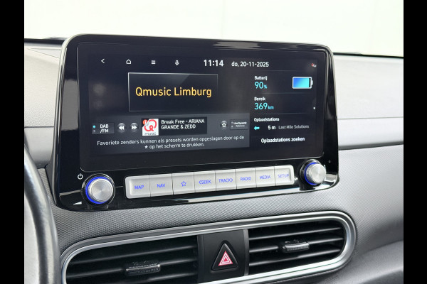 Hyundai Kona EV 64kWh SOH 100% Warmtepomp Head Up Display Adap.Cruise Navi Ecc Camera Apple Carplay Android Auto Pdc Fashion Lane Assist Dodehoekwaarschuwing Keyless Privacy Glas DAB FCA 1e Eigenaar Origineel Nederlandse Auto