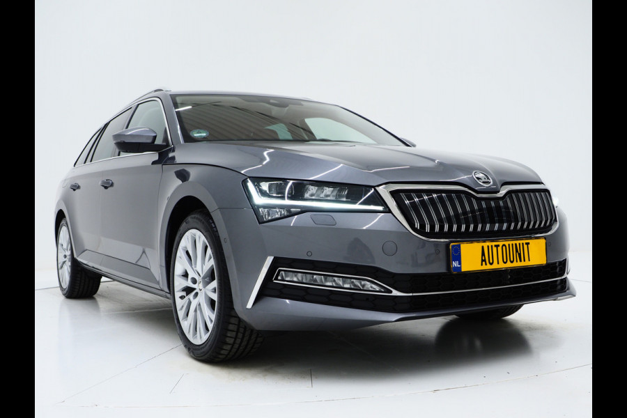 Škoda Superb Combi 1.4 TSI iV 218PK Style | Leder/Alcantara | Trekhaak | Adaptive Cruise | 360 | Virtual | Memory | DAB | Carplay