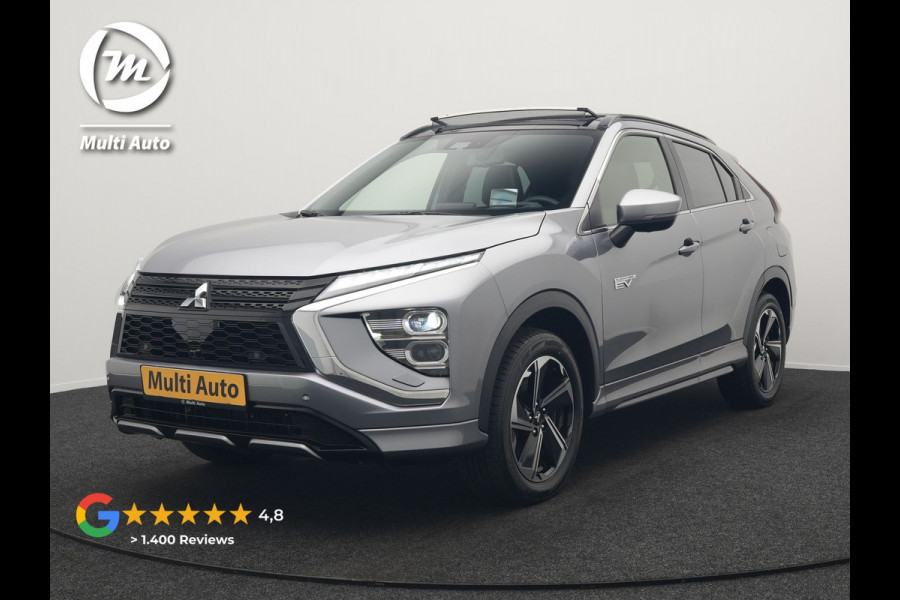 Mitsubishi Eclipse Cross 2.4 Instyle Plug In Hybrid 188pk Dealer O.H. PHEV | Trekhaak Afn. | Panodak | Head Up | Adaptive Cruise | 360 Camera | Lederen Sportstoelen & Stuur Verwarmd | Apple Carplay | Navigatie Via TomTom | Keyless | Blis | DAB |