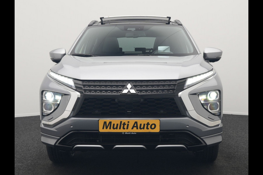 Mitsubishi Eclipse Cross 2.4 Instyle Plug In Hybrid 188pk Dealer O.H. PHEV | Trekhaak Afn. | Panodak | Head Up | Adaptive Cruise | 360 Camera | Lederen Sportstoelen & Stuur Verwarmd | Apple Carplay | Navigatie Via TomTom | Keyless | Blis | DAB |