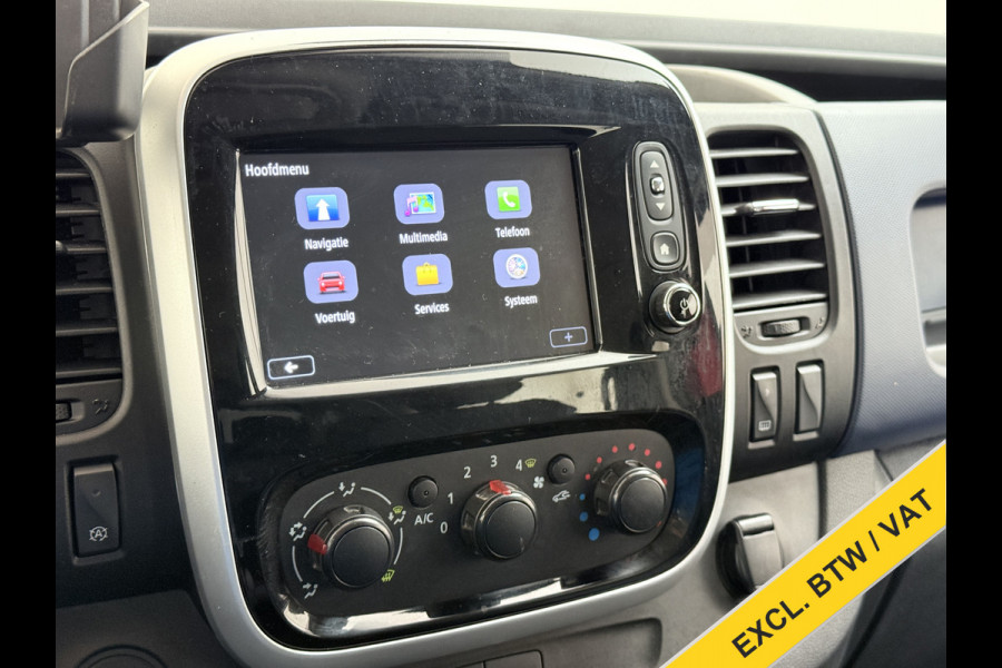 Opel Vivaro D126PK DC 5-Pers. Dubbele Cabine Navi Camera EURO 6 L2H1 Airco Trekhaak Cruise Control Pdc Sport EcoFlex 1.6CDTI Betonplex Vloer Wandbetimmering Schuifdeur 1e Eigenaar Origineel Nederlandse Auto