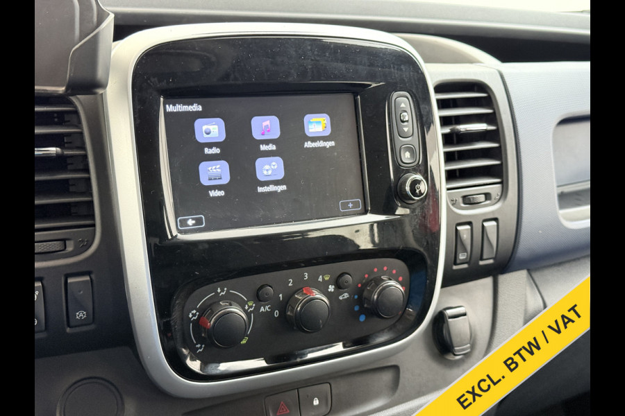 Opel Vivaro D126PK DC 5-Pers. Dubbele Cabine Navi Camera EURO 6 L2H1 Airco Trekhaak Cruise Control Pdc Sport EcoFlex 1.6CDTI Betonplex Vloer Wandbetimmering Schuifdeur 1e Eigenaar Origineel Nederlandse Auto