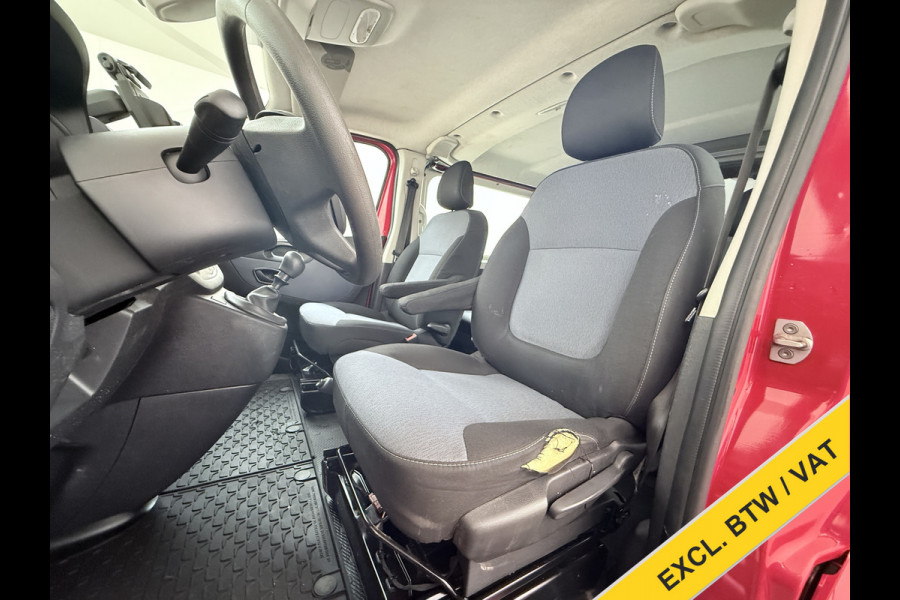 Opel Vivaro D126PK DC 5-Pers. Dubbele Cabine Navi Camera EURO 6 L2H1 Airco Trekhaak Cruise Control Pdc Sport EcoFlex 1.6CDTI Betonplex Vloer Wandbetimmering Schuifdeur 1e Eigenaar Origineel Nederlandse Auto