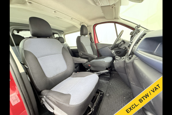 Opel Vivaro D126PK DC 5-Pers. Dubbele Cabine Navi Camera EURO 6 L2H1 Airco Trekhaak Cruise Control Pdc Sport EcoFlex 1.6CDTI Betonplex Vloer Wandbetimmering Schuifdeur 1e Eigenaar Origineel Nederlandse Auto