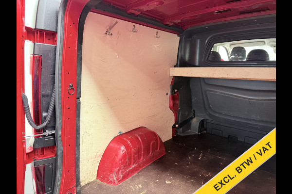 Opel Vivaro D126PK DC 5-Pers. Dubbele Cabine Navi Camera EURO 6 L2H1 Airco Trekhaak Cruise Control Pdc Sport EcoFlex 1.6CDTI Betonplex Vloer Wandbetimmering Schuifdeur 1e Eigenaar Origineel Nederlandse Auto