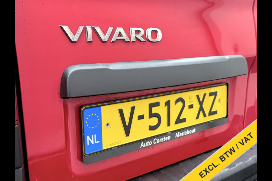 Opel Vivaro D126PK DC 5-Pers. Dubbele Cabine Navi Camera EURO 6 L2H1 Airco Trekhaak Cruise Control Pdc Sport EcoFlex 1.6CDTI Betonplex Vloer Wandbetimmering Schuifdeur 1e Eigenaar Origineel Nederlandse Auto