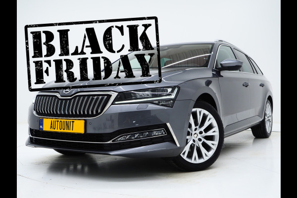 Škoda Superb Combi 1.4 TSI iV 218PK Style | Leder/Alcantara | Trekhaak | Adaptive Cruise | 360 | Virtual | Memory | DAB | Carplay