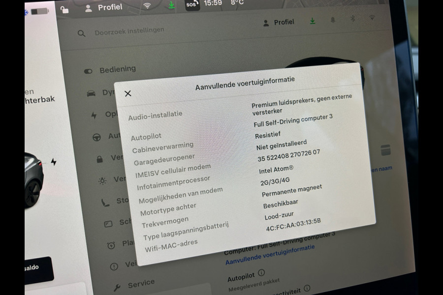 Tesla Model 3 Standard RWD Plus 60 kWh 85% SOH Trekhaak (1.000kg) Rijklaarprijs!