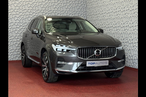 Volvo XC60 2.0 T6 350 PK CREME.LEER PHEV SCHUIFDAK AWD ULTRA BRIGHT LONG RANGE PANO HARMAN/KARDON HEADUP ELEK.KLEP phev . panorama pano