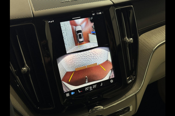 Volvo XC60 2.0 T6 350 PK CREME.LEER PHEV SCHUIFDAK AWD ULTRA BRIGHT LONG RANGE PANO HARMAN/KARDON HEADUP ELEK.KLEP phev . panorama pano