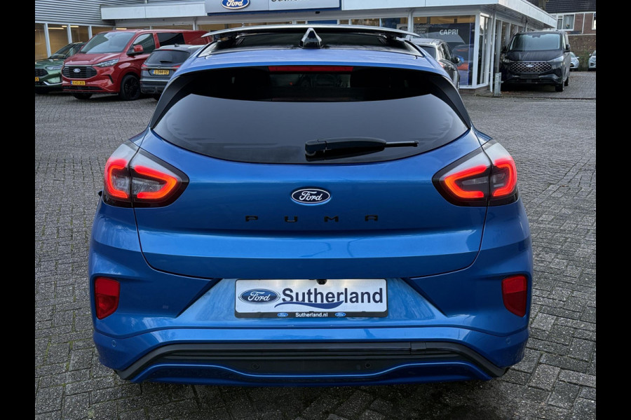 Ford Puma 1.0 EcoBoost Hybrid ST-Line Automaat 125pk | Panoramadak | Trekhaak afneembaar | Winter Pack | Adaptive cruise control  | Elektrische achterklep | Matrix LED | Keyless Entry | Navigatiesysteem | Privacy glass