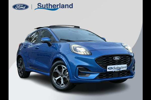Ford Puma 1.0 EcoBoost Hybrid ST-Line Automaat 125pk | Panoramadak | Trekhaak afneembaar | Winter Pack | Adaptive cruise control  | Elektrische achterklep | Matrix LED | Keyless Entry | Navigatiesysteem | Privacy glass