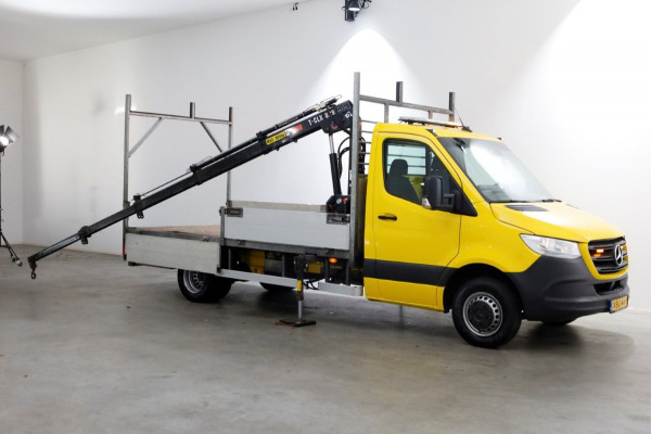 Mercedes-Benz Sprinter 516 CDI 163pk E6 Open Laadbak+HIAB T-CLX 029 Kraan PTO/Trekhaak 3500kg 06-2019