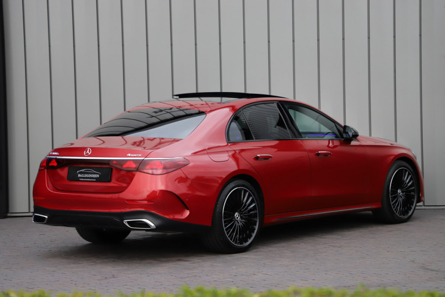 Mercedes-Benz E-Klasse 400e AMG 4-Matic | 381PK | Luchtvering | Achterasbesturing | Head-up | Burmester 4D | Keyless-go | Pano | Distronic | 2024.