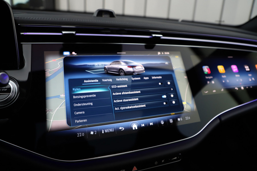 Mercedes-Benz E-Klasse 400e AMG 4-Matic | 381PK | Luchtvering | Achterasbesturing | Head-up | Burmester 4D | Keyless-go | Pano | Distronic | 2024.