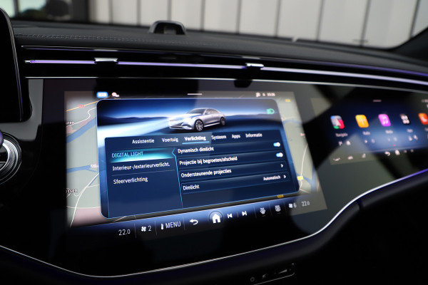 Mercedes-Benz E-Klasse 400e AMG 4-Matic | 381PK | Luchtvering | Achterasbesturing | Head-up | Burmester 4D | Keyless-go | Pano | Distronic | 2024.