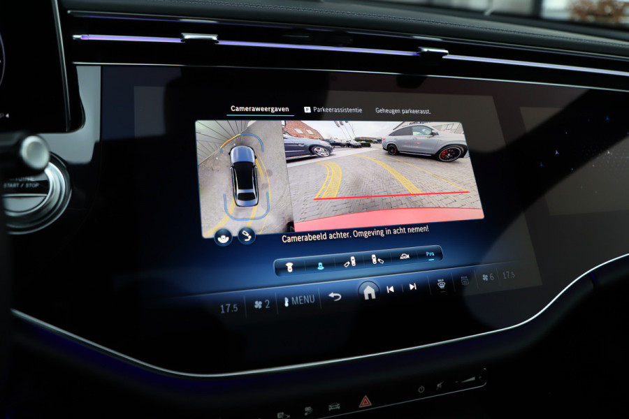 Mercedes-Benz E-Klasse 400e AMG 4-Matic | 381PK | Luchtvering | Achterasbesturing | Head-up | Burmester 4D | Keyless-go | Pano | Distronic | 2024.