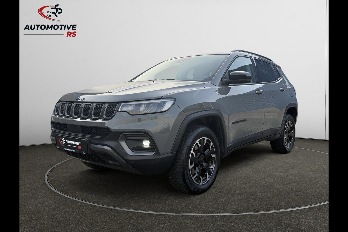 Jeep Compass 4xe 240pk Plug-in Hybrid Trailhawk 4x4 Keyless ACC Navi Lane Assist Camera Leder Climate Control LED Velgen