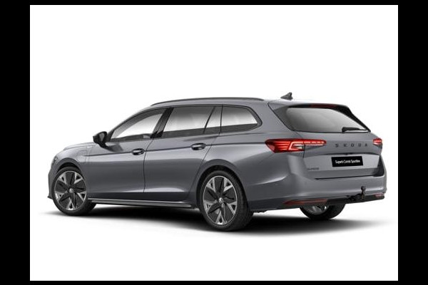 Škoda Superb Combi Sportline Business PHEV 1.5 TSI 204 pk 6 versn. DSG | Panoramadak, elektrisch bedienbaar | Trekhaak, wegklapbaar | Travel Assist Plus Sportline | Dynamic Chassis Control Pakket | CANTON Soundsystem | Lichtmetalen velgen 19 inch Aniara Aero zilver
