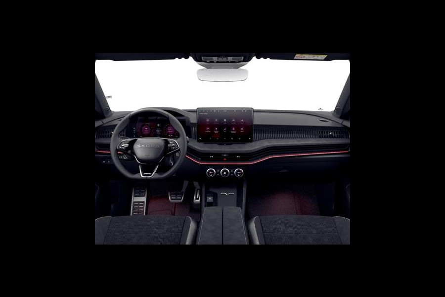 Škoda Superb Combi Sportline Business PHEV 1.5 TSI 204 pk 6 versn. DSG | Panoramadak, elektrisch bedienbaar | Trekhaak, wegklapbaar | Travel Assist Plus Sportline | Dynamic Chassis Control Pakket | CANTON Soundsystem | Lichtmetalen velgen 19 inch Aniara Aero zilver