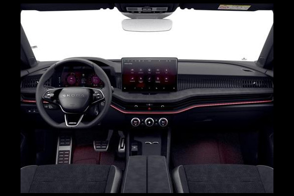 Škoda Superb Combi Sportline Business PHEV 1.5 TSI 204 pk 6 versn. DSG | Panoramadak, elektrisch bedienbaar | Trekhaak, wegklapbaar | Travel Assist Plus Sportline | Dynamic Chassis Control Pakket | CANTON Soundsystem | Lichtmetalen velgen 19 inch Aniara Aero zilver