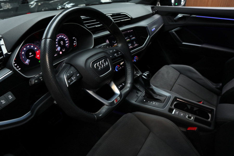 Audi Q3 Sportback 45TFSI quattro S-Line Panodak ACC B&O Leer Navi Camera Climate Elektr. bedienb. achterklep PDC LM velgen