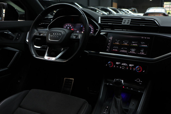 Audi Q3 Sportback 45TFSI quattro S-Line Panodak ACC B&O Leer Navi Camera Climate Elektr. bedienb. achterklep PDC LM velgen
