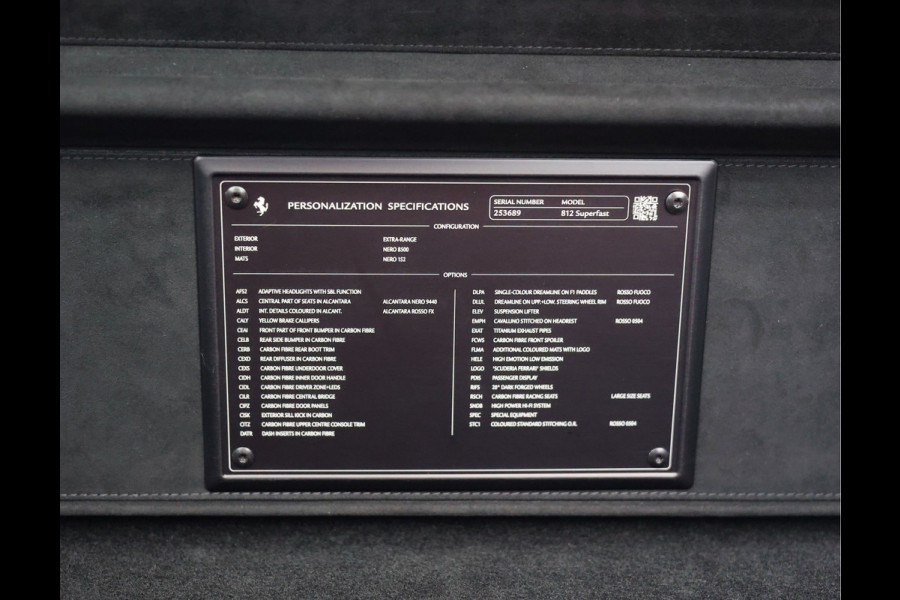 Ferrari 812 Superfast 6.5 V12 HELE | Rosso Fuoco - New Power - Lift - JBL